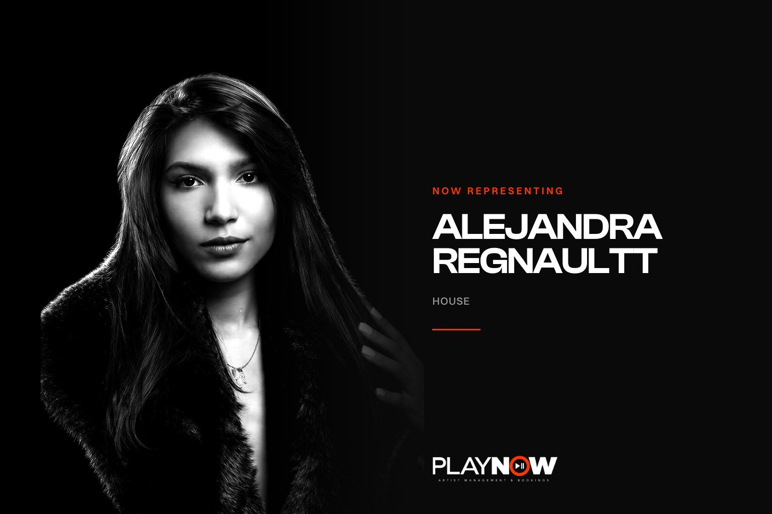 Alejandra Regnaultt, tech house and minimal tech DJ based in Madrid, portrait for PLAYNOW