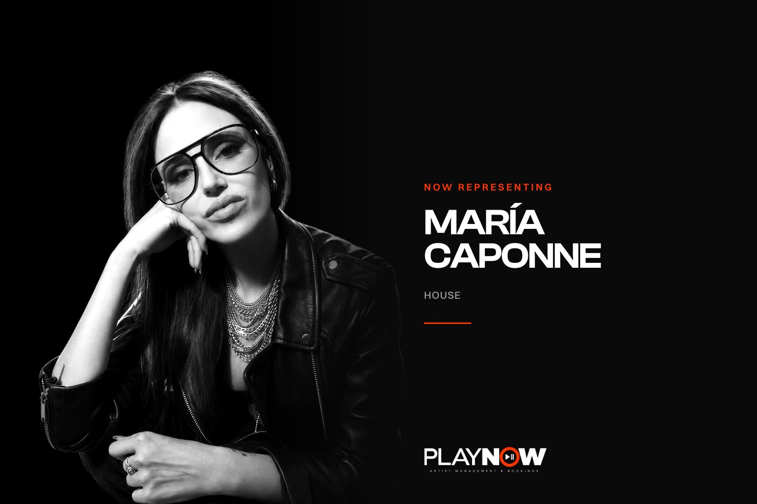 María Caponne, Madrid-based house and tech house DJ and promoter, portrait for PLAYNOW
