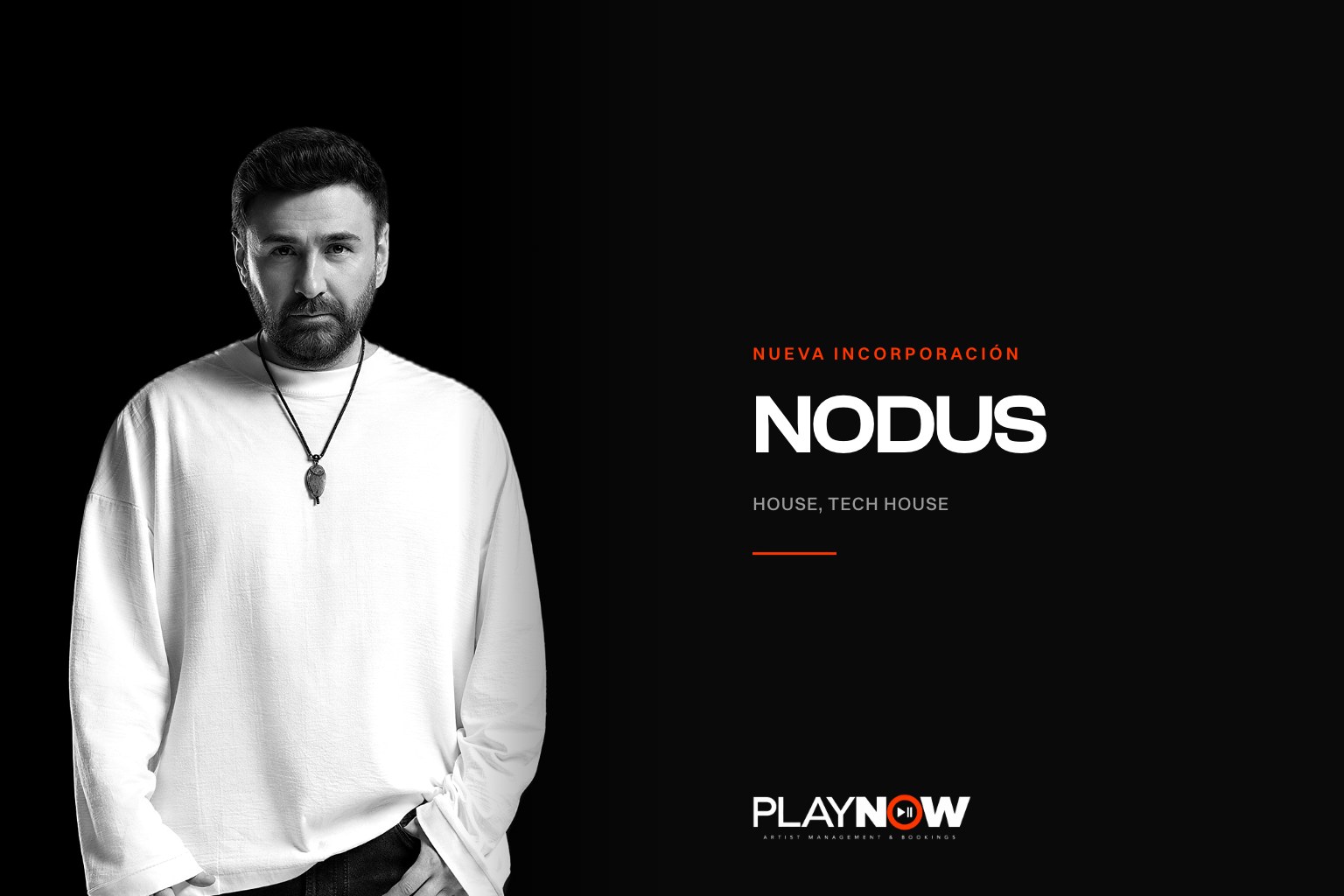 NODUS, DJ y productor turco de house y tech house, retrato para PLAYNOW