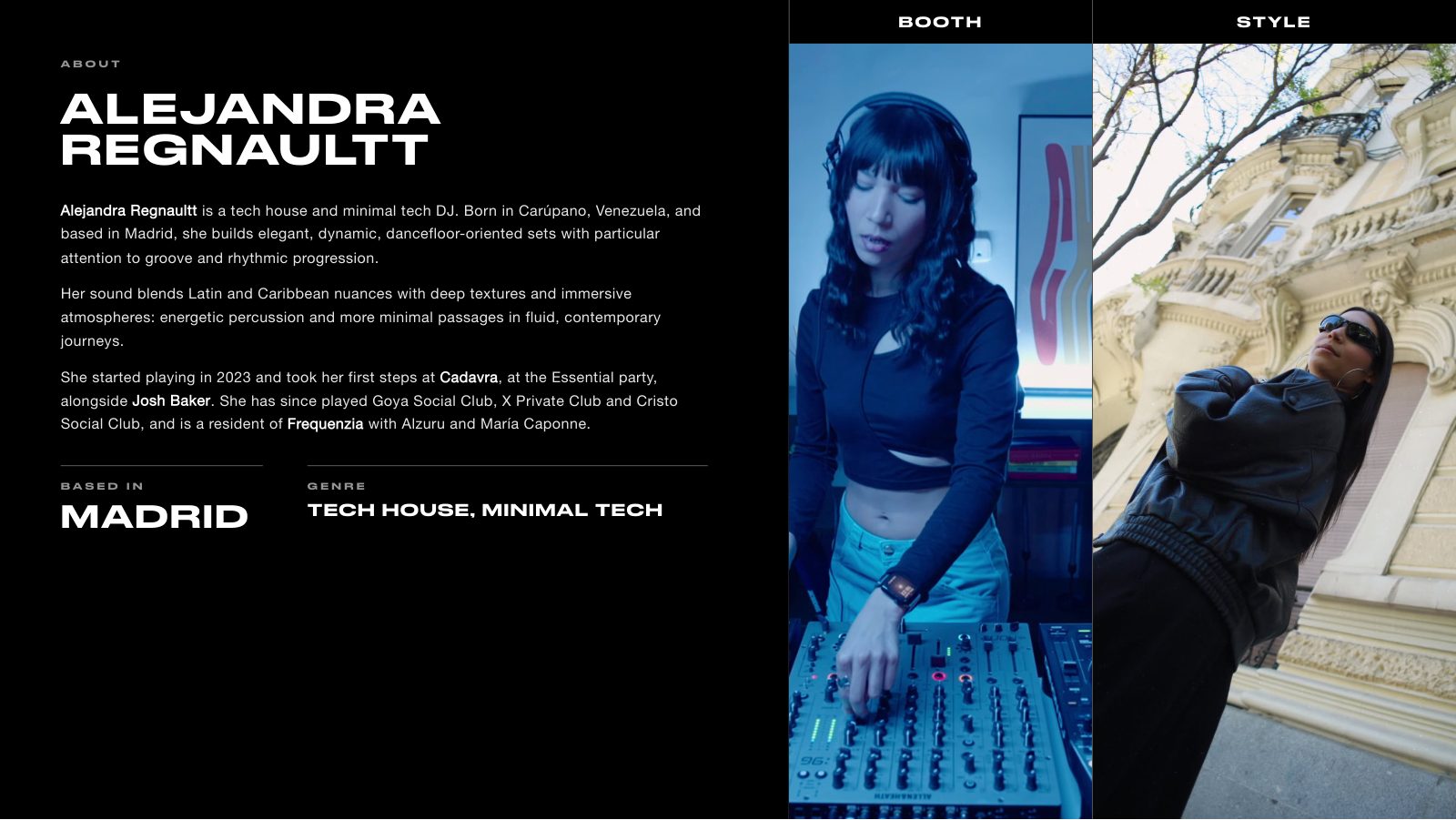 Alejandra Regnaultt · Press kit · 2/7