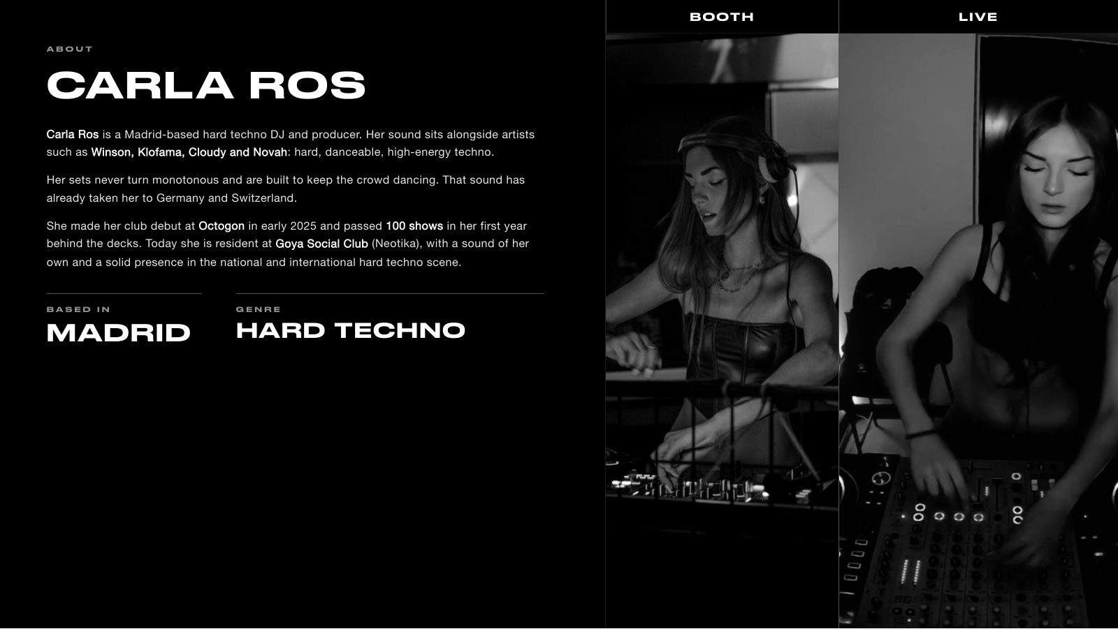 Carla Ros · Press kit · 2/7