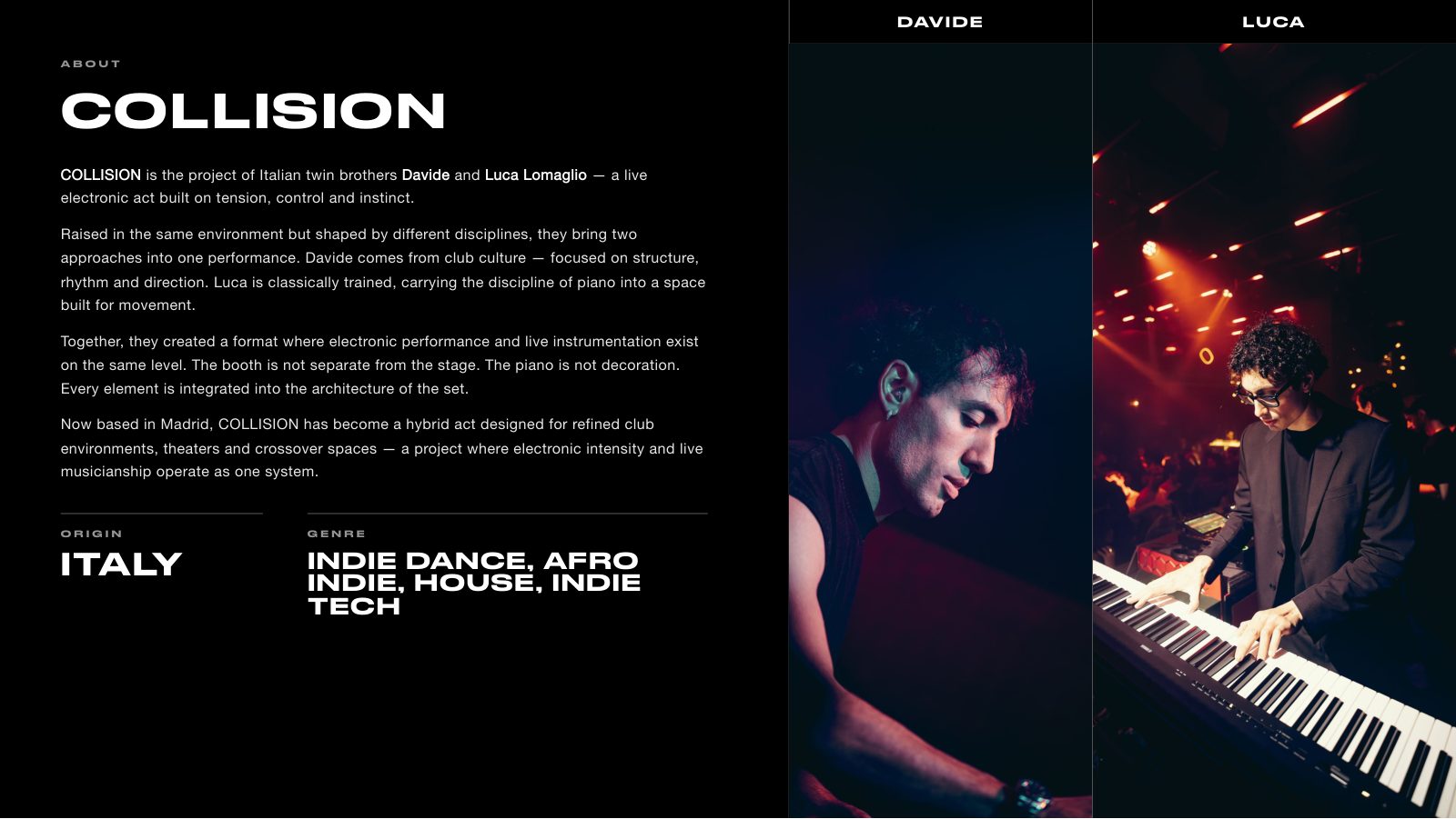 COLLISION · Press kit · 2/7