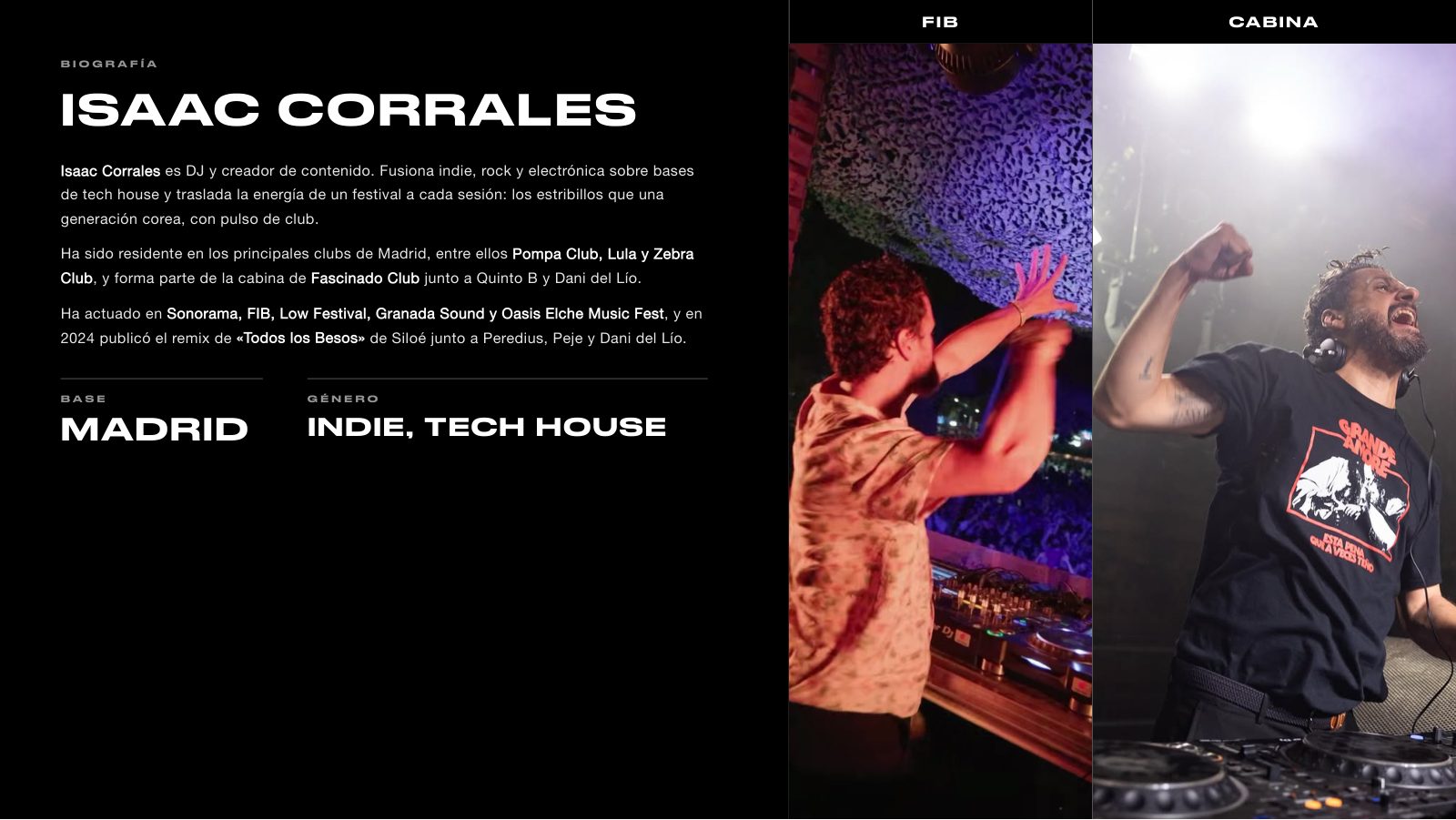 Isaac Corrales · Press kit · 2/7