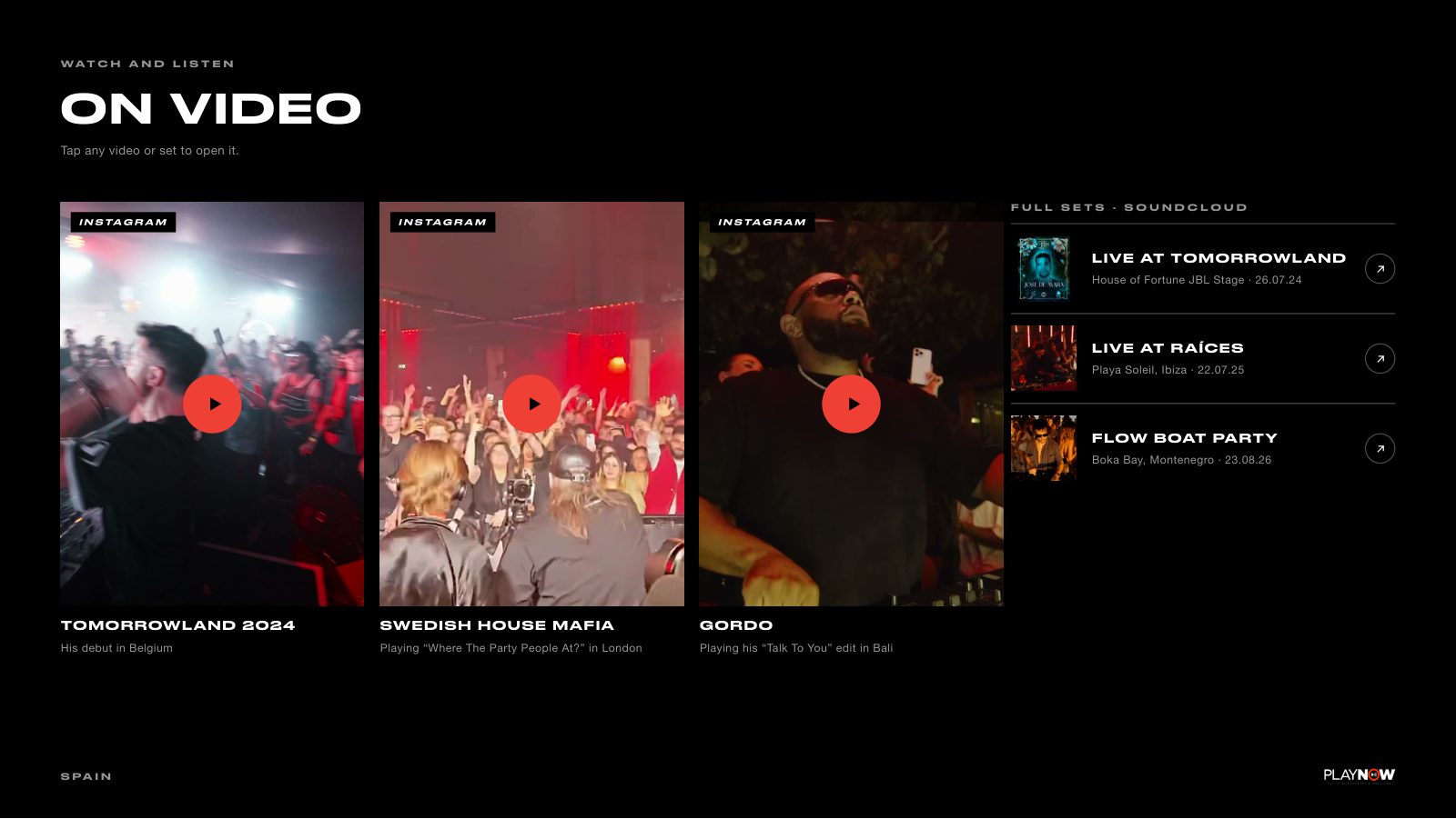 Jose De Mara · Press kit · 5/9