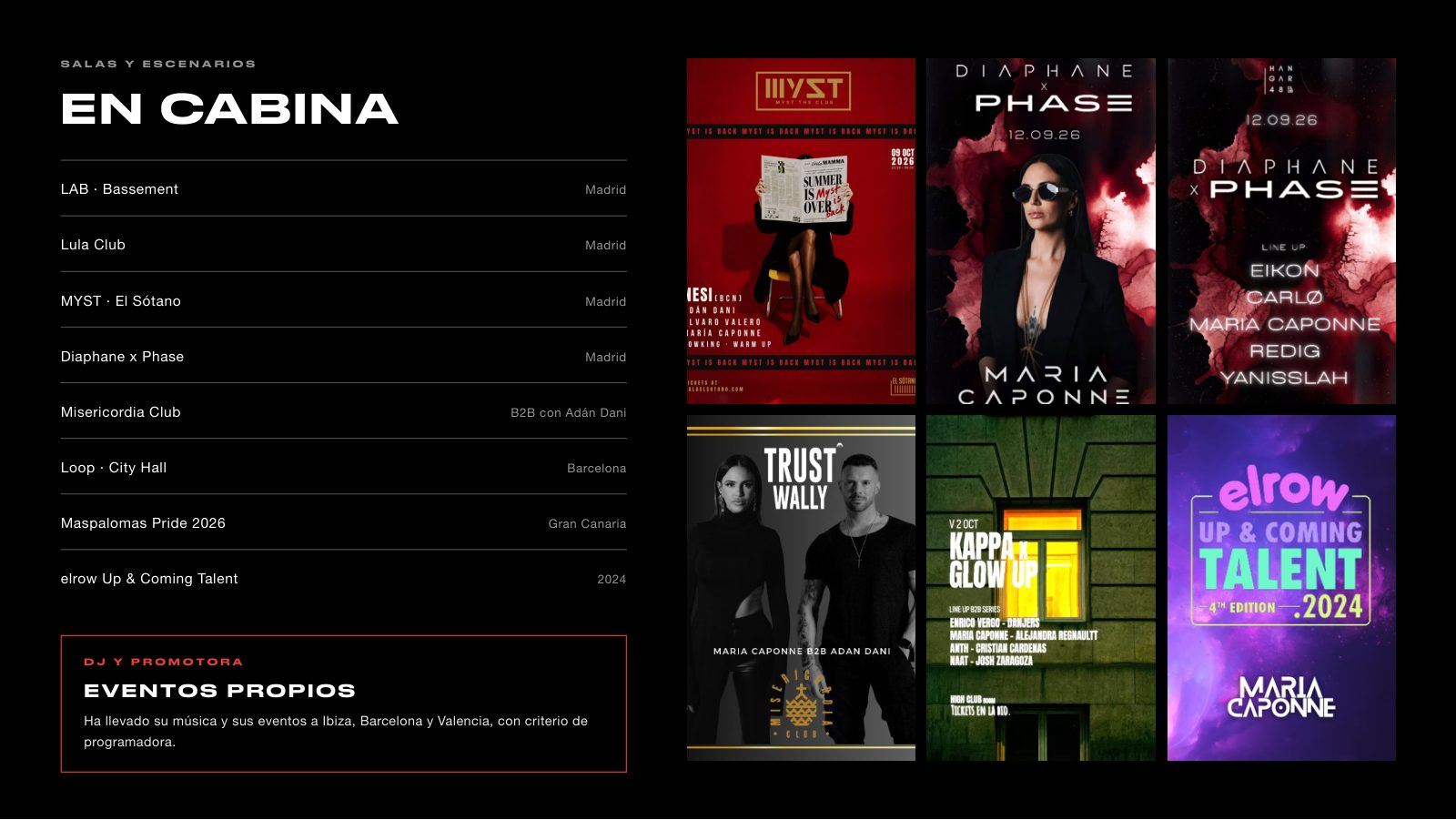 María Caponne · Press kit · 4/7