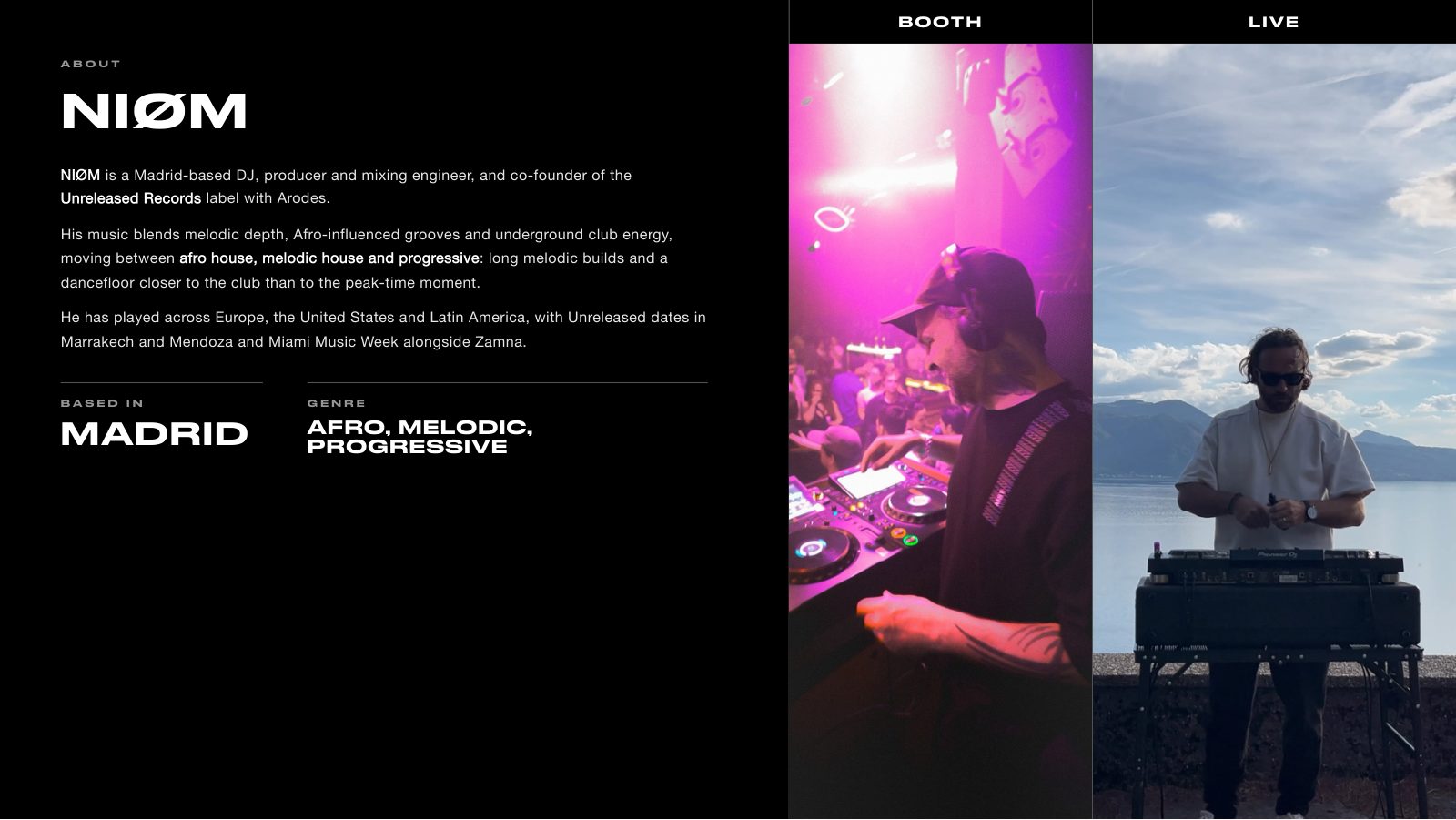 NIØM · Press kit · 2/8
