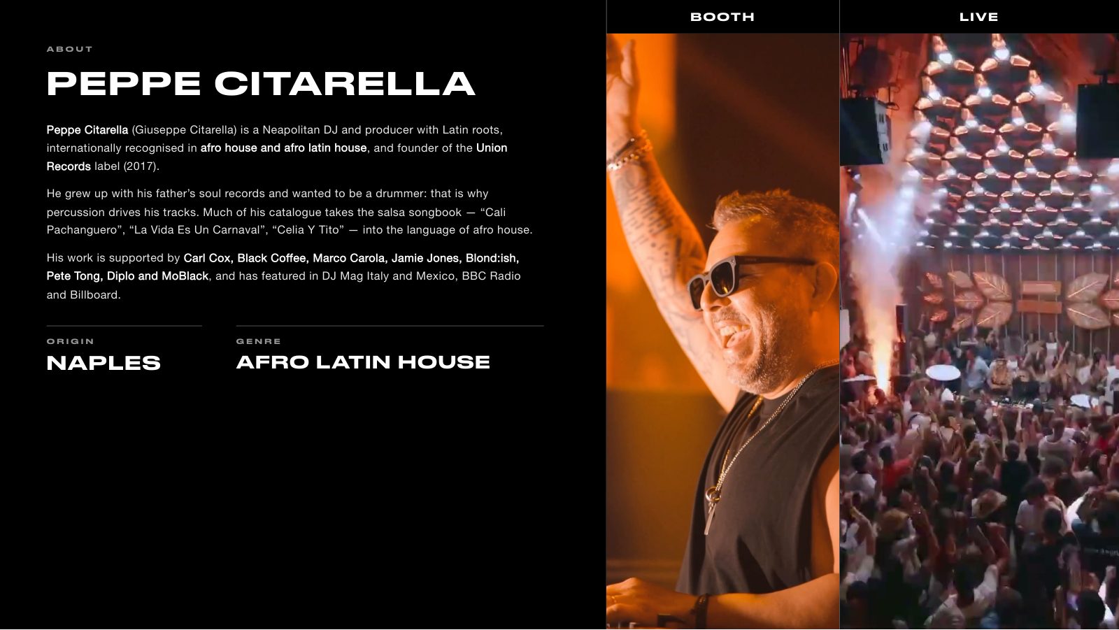 Peppe Citarella · Press kit · 2/7