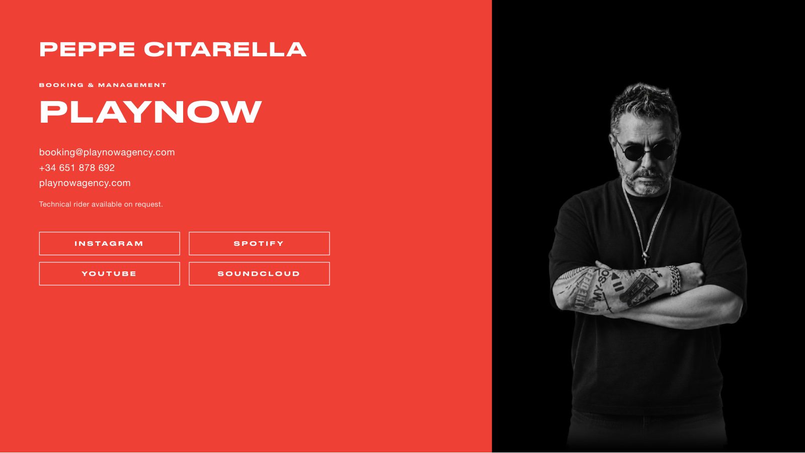 Peppe Citarella · Press kit · 7/7