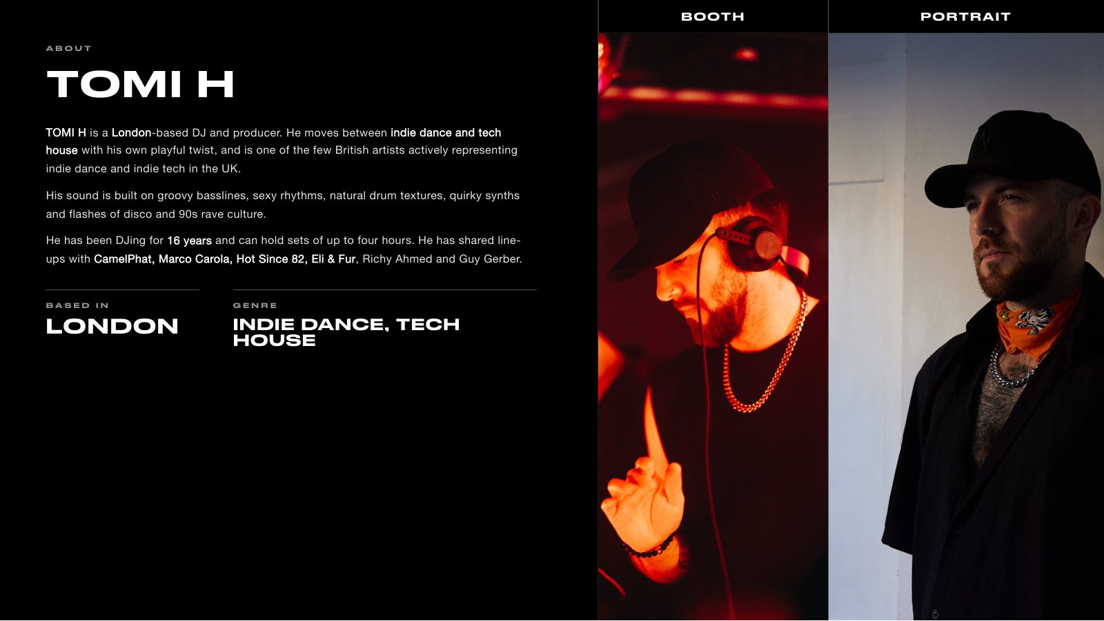TOMI H · Press kit · 2/8